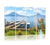 8 Pack Acoustic Foam Panels Sound Proofing boats jetties volcanoes lake atitlan guatemala Acoustic Wall Panel Soundproofing for Livingroom Nursery Room 120x80cm Home Decor