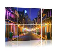 8 Pack Acoustic Foam Panels Sound Proofing Bourbon Street New Orleans Acoustic Wall Panel Soundproofing for Livingroom Nursery Room 120x80cm Home Decor