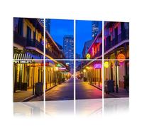 8 Pack Acoustic Foam Panels Sound Proofing bourbon street new orleans neon citys pictures Acoustic Wall Panel Soundproofing for Livingroom Nursery Room 120x80cm Home Decor
