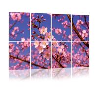 8 Pack Acoustic Foam Panels Sound Proofing Cherry Blossom Acoustic Wall Panel Soundproofing for Livingroom Nursery Room 120x80cm Home Decor