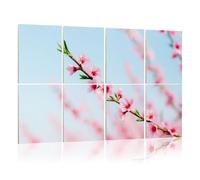8 Pack Acoustic Foam Panels Sound Proofing Cherry Blossom Acoustic Wall Panel Soundproofing for Livingroom Nursery Room 120x80cm Home Decor