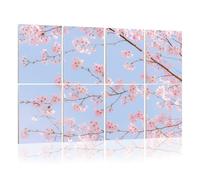 8 Pack Acoustic Foam Panels Sound Proofing Cherry blossoms full bloom beautiful pink petals Acoustic Wall Panel Soundproofing for Livingroom Nursery Room 120x80cm Home Decor