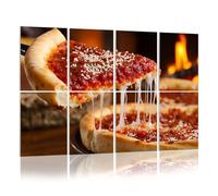 8 Pack Acoustic Foam Panels Sound Proofing Chicago Style Deep Dish Cheese Pizza Acoustic Wall Panel Soundproofing for Livingroom Nursery Room 120x80cm Home Decor