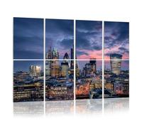 8 Pack Acoustic Foam Panels Sound Proofing City London just after sunset United Kingdom Acoustic Wall Panel Soundproofing for Livingroom Nursery Room 120x80cm Home Decor