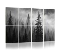 8 Pack Acoustic Foam Panels Sound Proofing Forest Mountain Valley Acoustic Wall Panel Soundproofing for Livingroom Nursery Room 120x80cm Home Decor