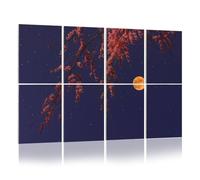 8 Pack Acoustic Foam Panels Sound Proofing Full moon rising weeping cherry tree Acoustic Wall Panel Soundproofing for Livingroom Nursery Room 120x80cm Home Decor