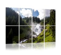 8 Pack Acoustic Foam Panels Sound Proofing Impressive view waterfalls krimml austria Krimmler Acoustic Wall Panel Soundproofing for Livingroom Nursery Room 120x80cm Home Decor