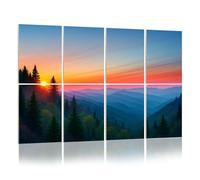 8 Pack Acoustic Foam Panels Sound Proofing Misty Rolling Mountain Just Before Sunrise Great Smoky Acoustic Wall Panel Soundproofing for Livingroom Nursery Room 120x80cm Home Decor