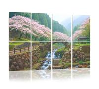 8 Pack Acoustic Foam Panels Sound Proofing Okawachiyama village park cherry blossom tunnel Imari Saga Acoustic Wall Panel Soundproofing for Livingroom Nursery Room 120x80cm Home Decor