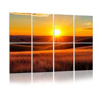 8 Pack Acoustic Foam Panels Sound Proofing Orange glow sunset Kansas Flint Hills Acoustic Wall Panel Soundproofing for Livingroom Nursery Room 120x80cm Home Decor