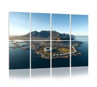 8 Pack Acoustic Foam Panels Sound Proofing Panels Aerial coastal view Cape Town South Africa Acoustic Wall Panel Soundproofing for Livingroom Nursery Room 48"x32" Home Decor
