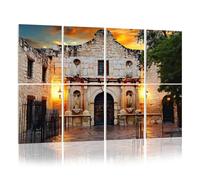 8 Pack Acoustic Foam Panels Sound Proofing Panels Alamo San Antonio TX Acoustic Wall Panel Soundproofing for Livingroom Nursery Room 48"x32" Home Decor