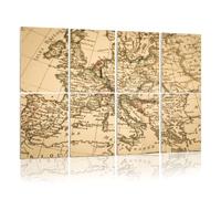 8 Pack Acoustic Foam Panels Sound Proofing Panels Antique old map Acoustic Wall Panel Soundproofing for Livingroom Nursery Room 48"x32" Home Decor