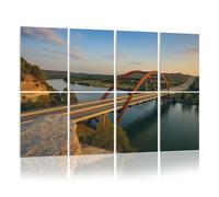 8 Pack Acoustic Foam Panels Sound Proofing Panels Austin Texas Bridge Acoustic Wall Panel Soundproofing for Livingroom Nursery Room 48"x32" Home Decor