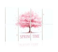 8 Pack Acoustic Foam Panels Sound Proofing Panels beautiful cherry blossom tree Acoustic Wall Panel Soundproofing for Livingroom Nursery Room 48"x32" Home Decor