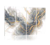 8 Pack Acoustic Foam Panels Sound Proofing Panels Black gold abstract marble liquid ink art painting paper Acoustic Wall Panel Soundproofing for Livingroom Nursery Room 48"x32" Home Decor