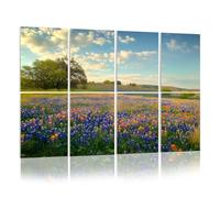 8 Pack Acoustic Foam Panels Sound Proofing Panels Bluebonnets Texas Hill Country Acoustic Wall Panel Soundproofing for Livingroom Nursery Room 48"x32" Home Decor