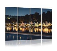 8 Pack Acoustic Foam Panels Sound Proofing Panels boathouse row philadelphia night historic architecture Acoustic Wall Panel Soundproofing for Livingroom Nursery Room Decor