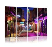 8 Pack Acoustic Foam Panels Sound Proofing Panels Bourbon Street New Orleans photo Acoustic Wall Panel Soundproofing for Livingroom Nursery Room 48"x32" Home Decor