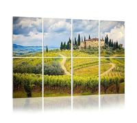 8 Pack Acoustic Foam Panels Sound Proofing Panels Chianti hills vineyards cypress Tuscan Landscape between Acoustic Wall Panel Soundproofing for Livingroom Nursery Room 48"x32" Home Decor
