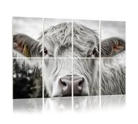 8 Pack Acoustic Foam Panels Sound Proofing Panels Close up cow Acoustic Wall Panel Soundproofing for Livingroom Nursery Room 48"x32" Home Decor