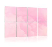 8 Pack Acoustic Foam Panels Sound Proofing Panels Cloud series Colorful cotton candy Soft fog clouds pastel Acoustic Wall Panel Soundproofing for Livingroom Nursery Room 48"x32" Home Decor