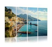 8 Pack Acoustic Foam Panels Sound Proofing Panels coast town campania italy positanos Acoustic Wall Panel Soundproofing for Livingroom Nursery Room 48"x32" Home Decor