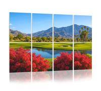 8 Pack Acoustic Foam Panels Sound Proofing Panels course palm springs california p red flowerss Acoustic Wall Panel Soundproofing for Livingroom Nursery Room 48"x32" Home Decor