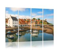 8 Pack Acoustic Foam Panels Sound Proofing Panels crail fishing village fife scotland scotlands pictures Acoustic Wall Panel Soundproofing for Livingroom Nursery Room 48"x32" Home Decor