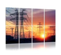 8 Pack Acoustic Foam Panels Sound Proofing Panels distribution electric substation power lines Acoustic Wall Panel Soundproofing for Livingroom Nursery Room 48"x32" Home Decor