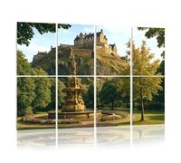 8 Pack Acoustic Foam Panels Sound Proofing Panels edinburgh castle scotland from princes street gardens ross Acoustic Wall Panel Soundproofing for Livingroom Nursery Room Decor