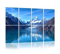 8 Pack Acoustic Foam Panels Sound Proofing Panels Glacier Bay National Park Preserve Alaska Acoustic Wall Panel Soundproofing for Livingroom Nursery Room 48"x32" Home Decor