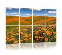 8 Pack Acoustic Foam Panels Sound Proofing Panels Golden field next to hills California Acoustic Wall Panel Soundproofing for Livingroom Nursery Room 48"x32" Home Decor