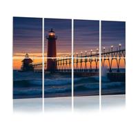 8 Pack Acoustic Foam Panels Sound Proofing Panels Grand Haven Lighthouse Acoustic Wall Panel Soundproofing for Livingroom Nursery Room 48"x32" Home Decor