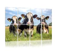 8 Pack Acoustic Foam Panels Sound Proofing Panels Group cows together gathering field happy joyful blue cloudy Acoustic Wall Panel Soundproofing for Livingroom Nursery Room 48"x32" Home Decor