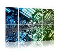 8 Pack Acoustic Foam Panels Sound Proofing Panels highlighted by color lights s Acoustic Wall Panel Soundproofing for Livingroom Nursery Room 48"x32" Home Decor