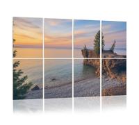8 Pack Acoustic Foam Panels Sound Proofing Panels Lake Superior Coast Presque Isle Park Michigan Acoustic Wall Panel Soundproofing for Livingroom Nursery Room 48"x32" Home Decor