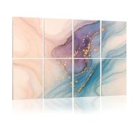 8 Pack Acoustic Foam Panels Sound Proofing Panels Luxury abstract fluid art painting alcohol ink technique Acoustic Wall Panel Soundproofing for Livingroom Nursery Room 48"x32" Home Decor