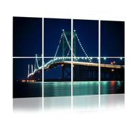8 Pack Acoustic Foam Panels Sound Proofing Panels Mackinac Bridge Upper Michigan Lake Huron Lake Michigan Acoustic Wall Panel Soundproofing for Livingroom Nursery Room 48"x32" Home Decor