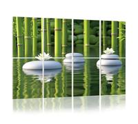 8 Pack Acoustic Foam Panels Sound Proofing Panels Modern Contemporary Zen Bamboo Green Symmetrical Tiger Face Acoustic Wall Panel Soundproofing for Livingroom Nursery Room 48"x32" Home Decor