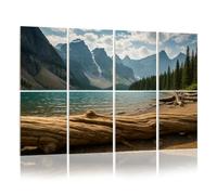 8 Pack Acoustic Foam Panels Sound Proofing Panels Moraine Lake Banff National Park Canada Acoustic Wall Panel Soundproofing for Livingroom Nursery Room 48"x32" Home Decor