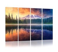 8 Pack Acoustic Foam Panels Sound Proofing Panels Mt Rainier reflections Acoustic Wall Panel Soundproofing for Livingroom Nursery Room 48"x32" Home Decor