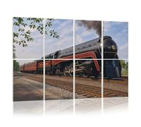8 Pack Acoustic Foam Panels Sound Proofing Panels norfolk amp western arriving strasburg rail road Acoustic Wall Panel Soundproofing for Livingroom Nursery Room 48"x32" Home Decor