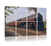 8 Pack Acoustic Foam Panels Sound Proofing Panels norfolk amp western arriving strasburg rail road Acoustic Wall Panel Soundproofing for Livingroom Nursery Room 48"x32" Home Decor
