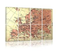 8 Pack Acoustic Foam Panels Sound Proofing Panels Old worn map europe Acoustic Wall Panel Soundproofing for Livingroom Nursery Room 48"x32" Home Decor