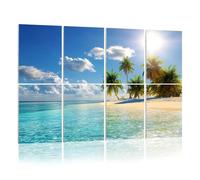 8 Pack Acoustic Foam Panels Sound Proofing Panels Palm tree Beach Tropical Island Caribbean Acoustic Wall Panel Soundproofing for Livingroom Nursery Room 48"x32" Home Decor
