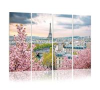 8 Pack Acoustic Foam Panels Sound Proofing Panels Paris city springtime Acoustic Wall Panel Soundproofing for Livingroom Nursery Room 48"x32" Home Decor
