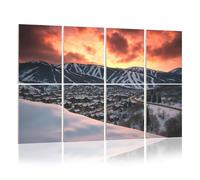 8 Pack Acoustic Foam Panels Sound Proofing Panels park city fiery sunset utah landscapes pictures Acoustic Wall Panel Soundproofing for Livingroom Nursery Room Decor