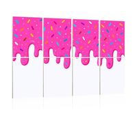 8 Pack Acoustic Foam Panels Sound Proofing Panels Pink ice cream melted colorful cute candy sprinkles long Acoustic Wall Panel Soundproofing for Livingroom Nursery Room 48"x32" Home Decor