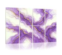 8 Pack Acoustic Foam Panels Sound Proofing Panels Purple gold abstract marble liquid ink art painting paper Acoustic Wall Panel Soundproofing for Livingroom Nursery Room Decor